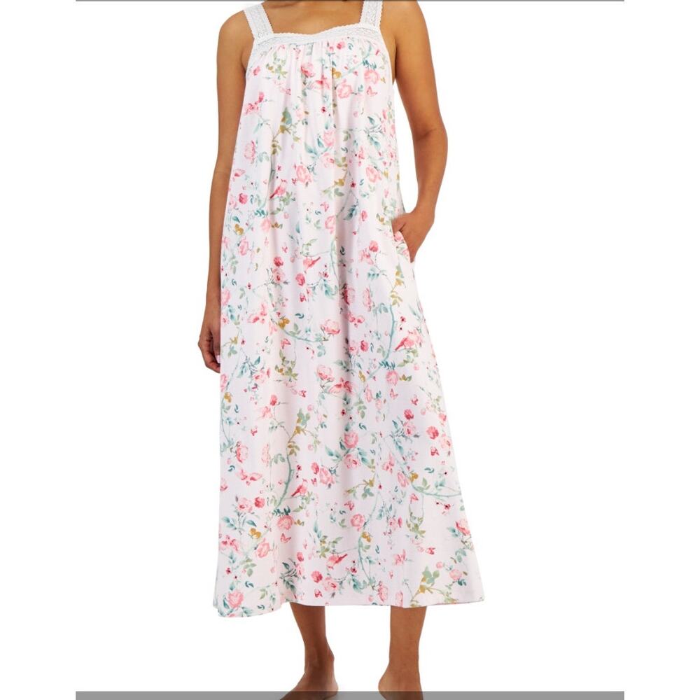 Brand New Charter Club Intimates Women's Size XS Bird Bloom Pink Sleep Dress
